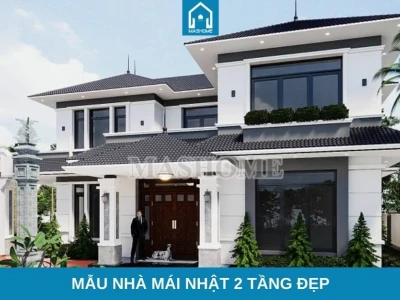 Mẫu Nhà Biệt Thự 2 Tầng Mái Nhật: Kiến Trúc Sang Trọng và Tinh Tế 2026