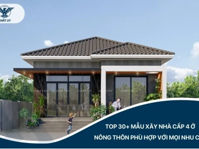 Mẫu nhà cấp 4 mái bằng nông thôn: Xu hướng kiến trúc 2026