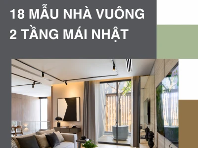 Mẫu nhà hộp 2 tầng mái Nhật: Kiến trúc hiện đại và tối ưu không gian