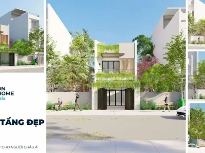 Mẫu Nhà Ống 2 Tầng Lệch Đẹp Hiện Đại Cho Năm 2026
