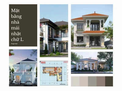 Nhà Mái Nhật 1 Tầng Chữ L: Kiến Trúc Ấn Tượng Cho Không Gian Sống